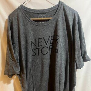 The North Face Size XXL Gray NEVER STOP T Shirt Short Sleeve Used Good Condition